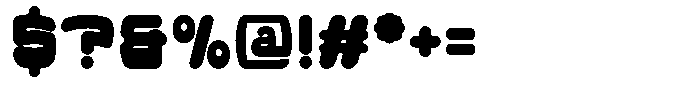 Groovy Clouds Font OTHER CHARS
