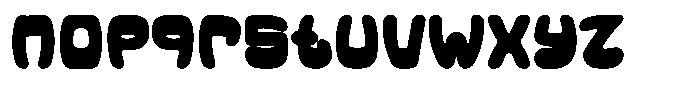 Groovy Clouds Font LOWERCASE