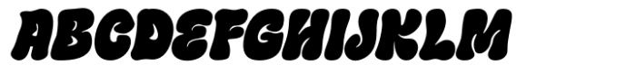 Groovy Gum Italic Font UPPERCASE