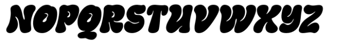 Groovy Gum Italic Font UPPERCASE