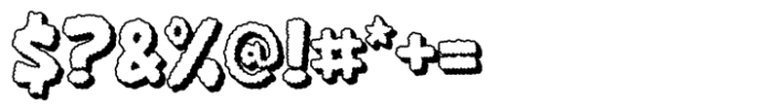 Groovy Kloud Extrude Font OTHER CHARS