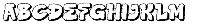 Groovy Kloud Extrude Font UPPERCASE