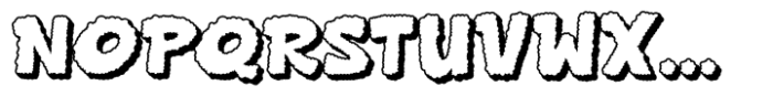 Groovy Kloud Extrude Font UPPERCASE