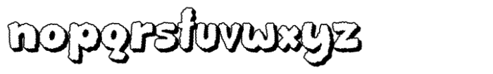 Groovy Kloud Extrude Font LOWERCASE