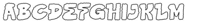 Groovy Kloud Out Line Font UPPERCASE