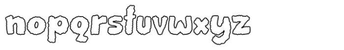 Groovy Kloud Out Line Font LOWERCASE