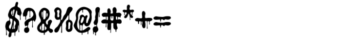 Groovy Liquor Drip Font OTHER CHARS