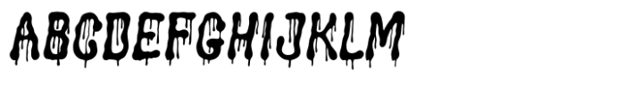 Groovy Liquor Drip Font UPPERCASE