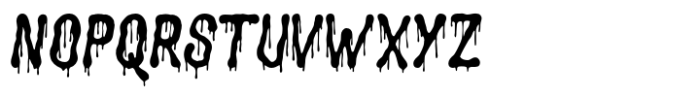 Groovy Liquor Drip Font UPPERCASE