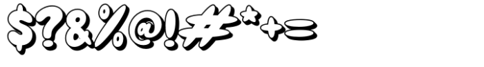 Groovy Magic Extrude Font OTHER CHARS