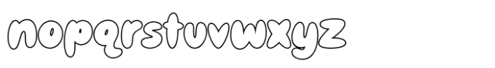 Groovy Magic Out line Font LOWERCASE
