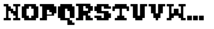 Groovy Pixel Font UPPERCASE
