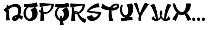 Groovy Ramen Font UPPERCASE