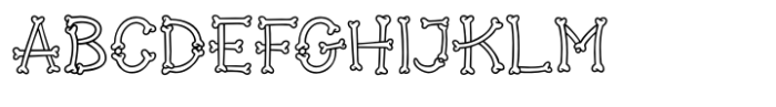 Groovy Skltns Font UPPERCASE
