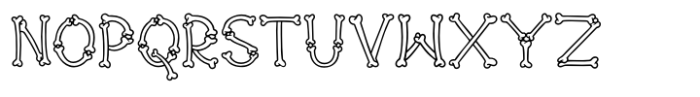 Groovy Skltns Font LOWERCASE