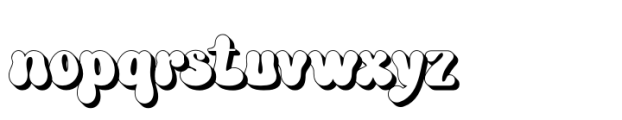 Groovy Syndrome Extrude Font LOWERCASE