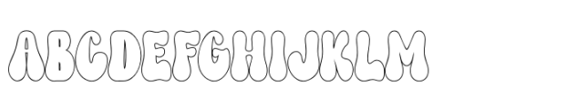 Groovy Syndrome Outline Font UPPERCASE