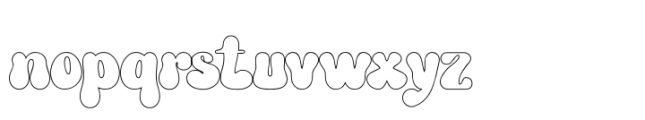 Groovy Syndrome Outline Font LOWERCASE