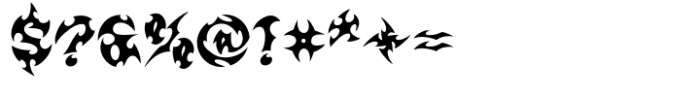 Groovy Tribal Font OTHER CHARS