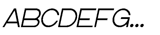 Grople Italic Font UPPERCASE