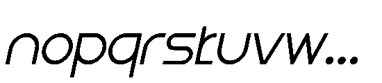 Grople Italic Font LOWERCASE