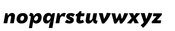 Grosen Heavy Italic Font LOWERCASE