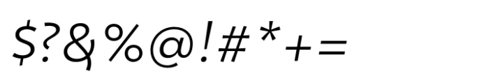 Grosen Light Italic Font OTHER CHARS