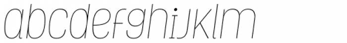 Grota Rounded Thin Italic Font LOWERCASE