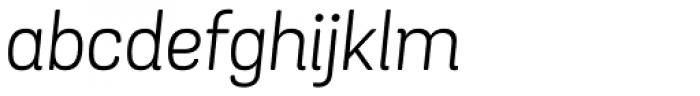 Grota Sans Rounded Book Italic Font LOWERCASE