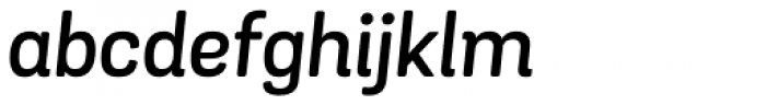 Grota Sans Rounded SemiBold Italic Font LOWERCASE