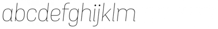Grota Sans Thin Italic Font LOWERCASE