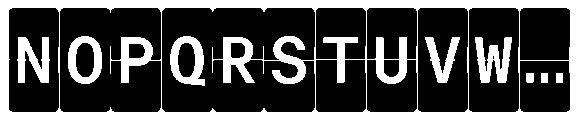 Grotek Mono Flip VF Grotek Mono Flip 3 D 0 Font UPPERCASE