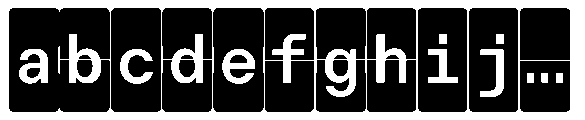 Grotek Mono Flip VF Grotek Mono Flip 3 D 0 FONT