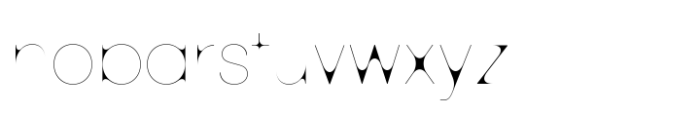 Grotek MxRwnd Hairline Font LOWERCASE