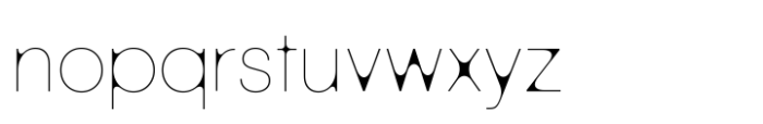 Grotek MxRwnd Thin Font LOWERCASE