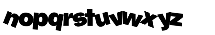 Grotek Touchy Black Font LOWERCASE