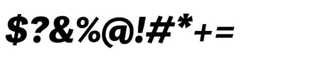 Grotesco Black Italic Font OTHER CHARS