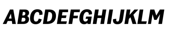 Grotesco Black Italic Font UPPERCASE