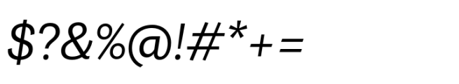 Grotesco Book Italic Font OTHER CHARS