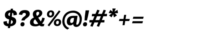 Grotesco Extra Bold Italic Font OTHER CHARS