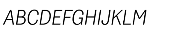 Grotesco Light Italic Font UPPERCASE