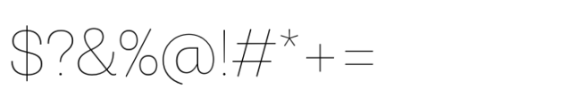 Grotesco Thin Font OTHER CHARS