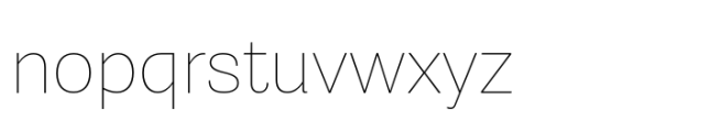 Grotesco Thin Font LOWERCASE