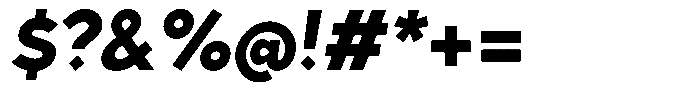 Grotesk Alpha Black Italic Font OTHER CHARS