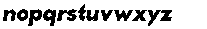 Grotesk Alpha Black Italic Font LOWERCASE