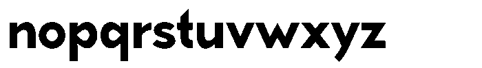 Grotesk Alpha Bold Font LOWERCASE