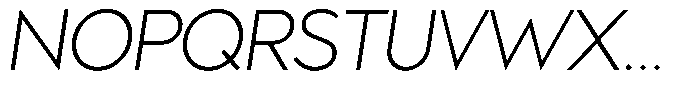 Grotesk Alpha Light Italic Font UPPERCASE