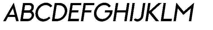 Grotesk Alpha Medium Italic Font UPPERCASE