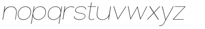 Groteska Thin Italic Font LOWERCASE