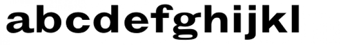 Grotesque MT Bold Extended Font LOWERCASE
